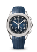 Navy Sport Chronograph with Silver Tone Case and Blue Strap