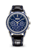 Blue Calendar Chronograph with Navy Crystal Bezel
